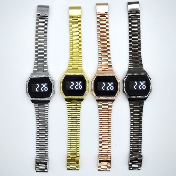 ling men's steel band diamond led watch sports square fashion electronic watch xm-0dwp, Slivery;brown
ling men's steel band diamond led watch sports square fashion electronic watch xm-0dwp, Slivery;brown