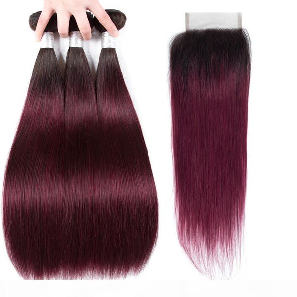 per-colored brazilian straight hair 3 bundles with closure t1b99j 1b burgundy human hair extensions ombre non-remy hair weave bundles hcdiva, Black
per-colored brazilian straight hair 3 bundles with closure t1b99j 1b burgundy human hair extensions ombre non-remy hair weave bundles hcdiva, Black