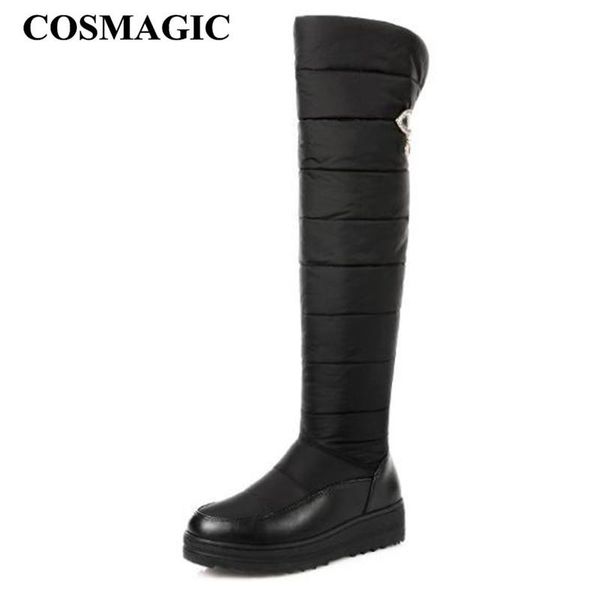 cosmagic 2020 new winter women over the knee snow boots fashion fur plush insole zipper round toe non-slip med heel long booties, Black
cosmagic 2020 new winter women over the knee snow boots fashion fur plush insole zipper round toe non-slip med heel long booties, Black