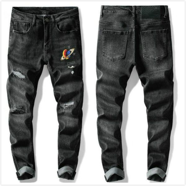 21ss men's france brand designers jeans distressed ripped slim fit motorcycle biker denim pants mens leisure fashion jeans a8, Blue
21ss men's france brand designers jeans distressed ripped slim fit motorcycle biker denim pants mens leisure fashion jeans a8, Blue