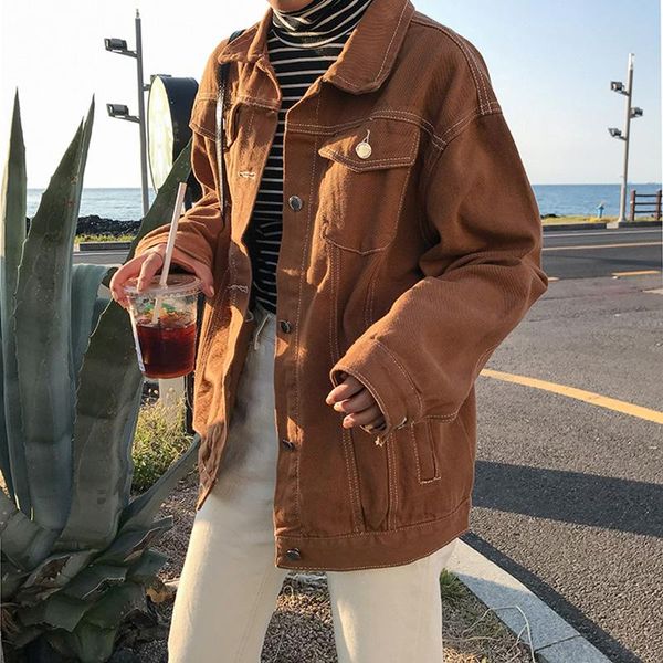 punk style white black loose basic denim jackets women over size turn down collar autumn jeans jacket coat boyfriend jacket coat, Black;brown
punk style white black loose basic denim jackets women over size turn down collar autumn jeans jacket coat boyfriend jacket coat, Black;brown