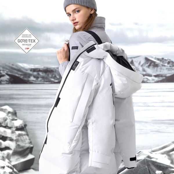 bosideng gore-tex infinium waterproof breathable women's goose down warm down jacket outdoor winter thicken outwear b90142832 201019, Black
bosideng gore-tex infinium waterproof breathable women's goose down warm down jacket outdoor winter thicken outwear b90142832 201019, Black
