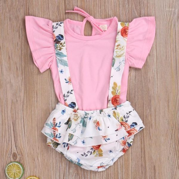 summer infant newborn girls 2 pcs outfits solid color short sleeve bodysuit t-shirt + ruffle suspender shorts sets1, White
summer infant newborn girls 2 pcs outfits solid color short sleeve bodysuit t-shirt + ruffle suspender shorts sets1, White