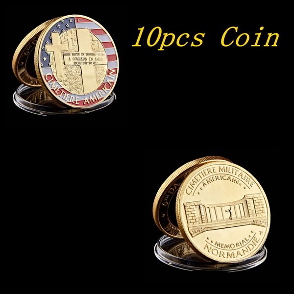 10pcs the normandie war craft antique 1oz gold plated america challenge coin with round acrylic box for collection
10pcs the normandie war craft antique 1oz gold plated america challenge coin with round acrylic box for collection