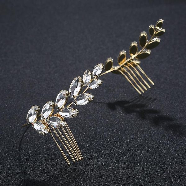 qyy classic gold color leaves crystal hair combs wedding hair ornaments accessories jewelry bridal for women bbyeva lipper, Silver
qyy classic gold color leaves crystal hair combs wedding hair ornaments accessories jewelry bridal for women bbyeva lipper, Silver