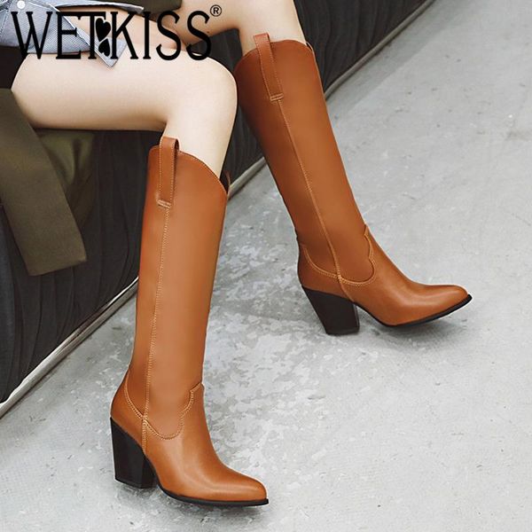 boots wetkiss western women knee high boot female heels thick shoes ladies pointed toe cowboy winter 2021 white, Black
boots wetkiss western women knee high boot female heels thick shoes ladies pointed toe cowboy winter 2021 white, Black