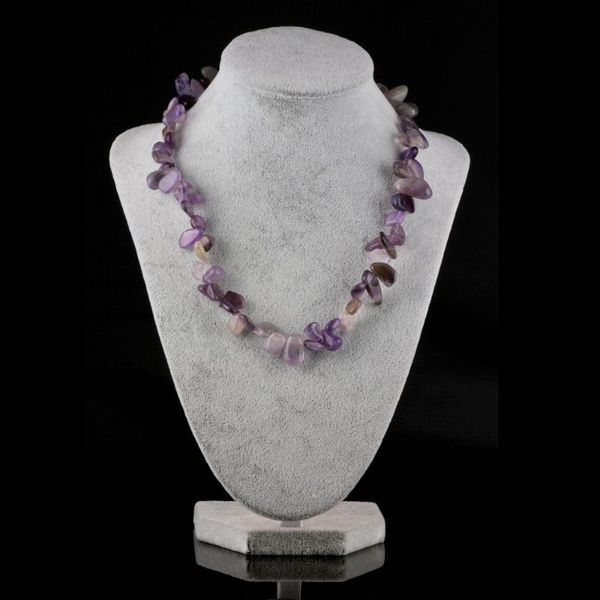 pendant necklaces wholesale natural irregular stone necklace amethystz gravel item with 18 inches 8-15mmm, Silver
pendant necklaces wholesale natural irregular stone necklace amethystz gravel item with 18 inches 8-15mmm, Silver