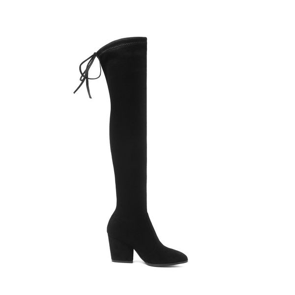 2021 new pointed toe winter fashion women shoes hoof heels warm fur lace up stretch flock over the knee high boots size 34-43 3gmu, Black
2021 new pointed toe winter fashion women shoes hoof heels warm fur lace up stretch flock over the knee high boots size 34-43 3gmu, Black