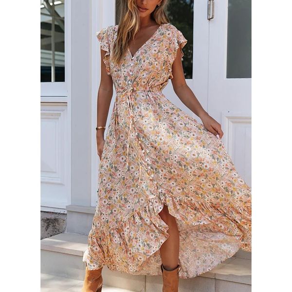 empire bohemian dress 2021 summer dress women casual ruffle petal sleeve floral sundress v neck femme robe beachwear femme robe, Black;gray
empire bohemian dress 2021 summer dress women casual ruffle petal sleeve floral sundress v neck femme robe beachwear femme robe, Black;gray