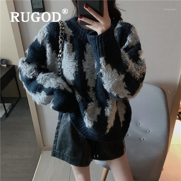 rugod color block sweater diomand pattern pullover jumper winter for women knitwear plus size korean style womens sweaters1, White;black
rugod color block sweater diomand pattern pullover jumper winter for women knitwear plus size korean style womens sweaters1, White;black