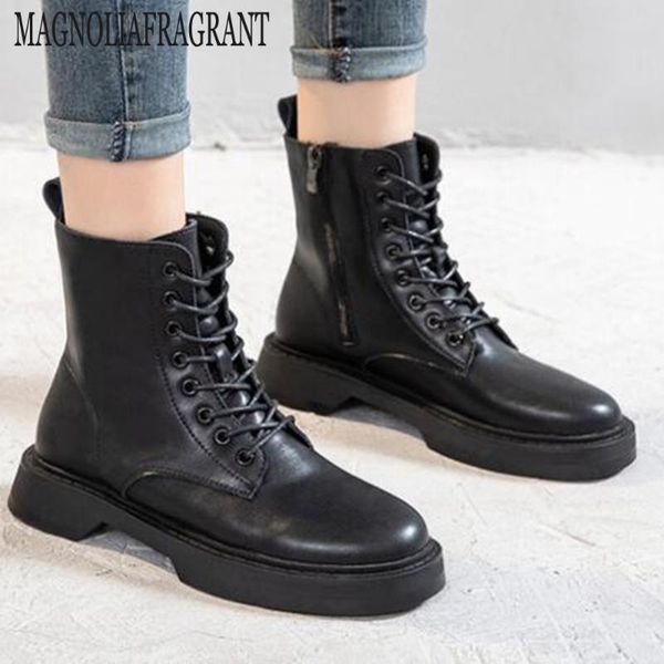 2020 winter round toe women's fashion motorcycle boots genuine leather women's army boots black lace up ladies ay31 
2020 winter round toe women's fashion motorcycle boots genuine leather women's army boots black lace up ladies ay31