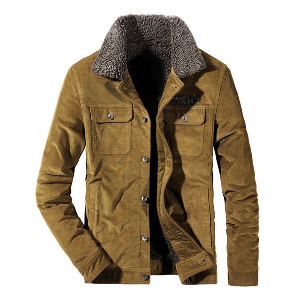 mcikkny men male corduroy outwear fleece m-4xl size lined jackets fur for collar coats winter thermal psgdn, Black
mcikkny men male corduroy outwear fleece m-4xl size lined jackets fur for collar coats winter thermal psgdn, Black