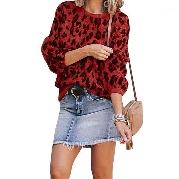 women's sweater autumn lantern sleeve leopard jacquard long sleeve fashion plus size cotton loose sweater 20201, White;black
women's sweater autumn lantern sleeve leopard jacquard long sleeve fashion plus size cotton loose sweater 20201, White;black