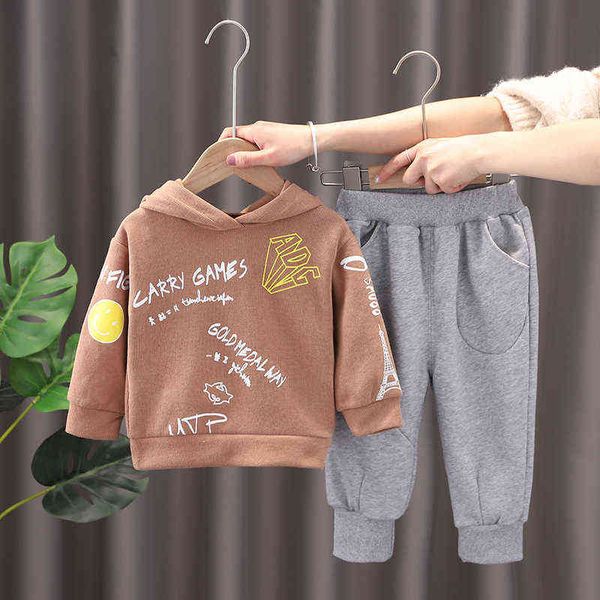 spring boys clothing sets fashion baby boy letter hooded sweatshirt + pants 2pcs children clothes kids sports suit for 1-5 years g220310, White
spring boys clothing sets fashion baby boy letter hooded sweatshirt + pants 2pcs children clothes kids sports suit for 1-5 years g220310, White