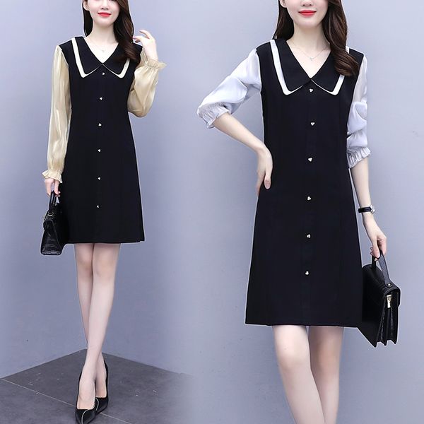 women's jersey more size dressed in fat woman ladies work wear loose blouse thin casual dress 3fvn, Black;gray
women's jersey more size dressed in fat woman ladies work wear loose blouse thin casual dress 3fvn, Black;gray