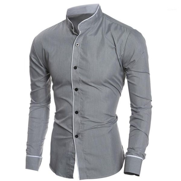 men's shirts style 2019 mens casual long sleeve shirt fashion solid personality men's slim long-sleeved blouse shirt1, White;black
men's shirts style 2019 mens casual long sleeve shirt fashion solid personality men's slim long-sleeved blouse shirt1, White;black