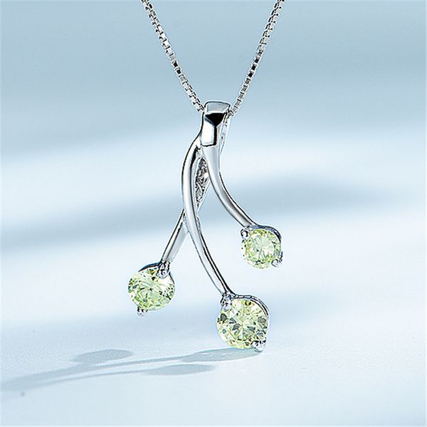 dy 925 sterling silver necklace round apple green cubic zirconia special design pendant with chain for women party fine jewelry q0531
dy 925 sterling silver necklace round apple green cubic zirconia special design pendant with chain for women party fine jewelry q0531