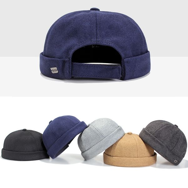 brimless docker leon cap adjustable street casual sailor skullcap beanie hat no brim rolled cuff retro trucker worker cap men women 12788, Blue;gray
brimless docker leon cap adjustable street casual sailor skullcap beanie hat no brim rolled cuff retro trucker worker cap men women 12788, Blue;gray