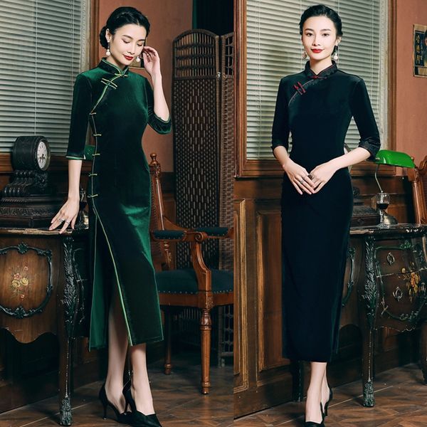 бархатная осень зима длинная юбка cheongsam 2020 новый и улучшенный китайский стиль леди сторона 8-кнопочный длинный бархатный cheongsam юбк, Black;gray
бархатная осень зима длинная юбка cheongsam 2020 новый и улучшенный китайский стиль леди сторона 8-кнопочный длинный бархатный cheongsam юбк, Black;gray