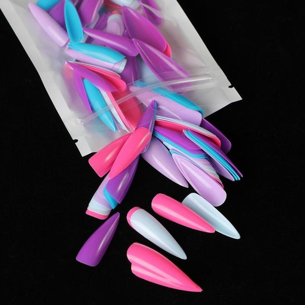 false nails 100pcs solid color full cover long stiletto tips manicure press on nail nat supplies for professionals 2021, Red;gold
false nails 100pcs solid color full cover long stiletto tips manicure press on nail nat supplies for professionals 2021, Red;gold
