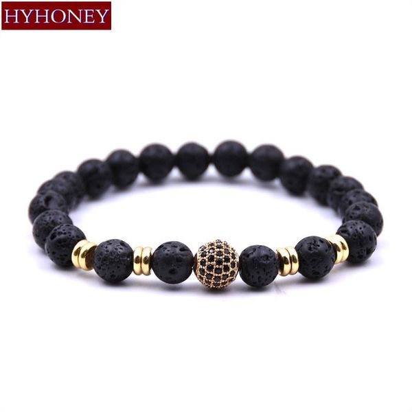 charm bracelets hyhoney lava natural stone & bangles pave zirconia cz ball for women gifts men jewelry pulseras, Golden;silver
charm bracelets hyhoney lava natural stone & bangles pave zirconia cz ball for women gifts men jewelry pulseras, Golden;silver