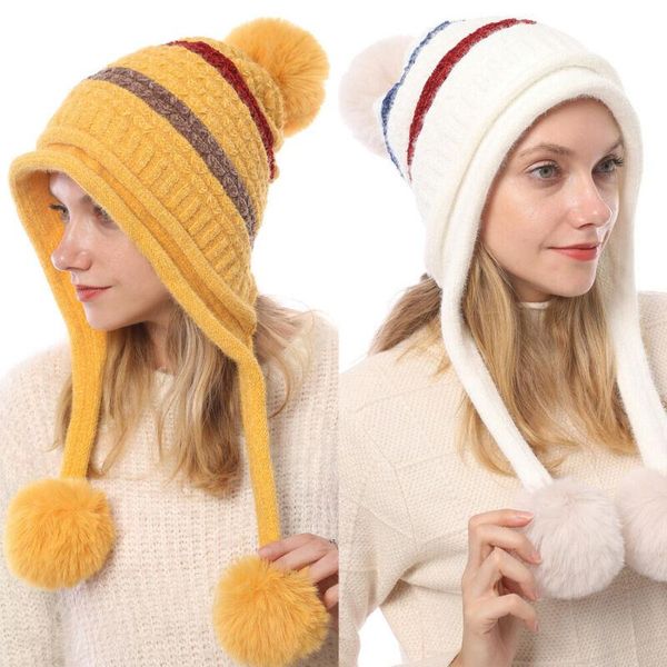 beanie/skull caps fashion women's hat winter fur pom knit beanie ski cap bobble cute beanies 6 colors, Blue;gray
beanie/skull caps fashion women's hat winter fur pom knit beanie ski cap bobble cute beanies 6 colors, Blue;gray