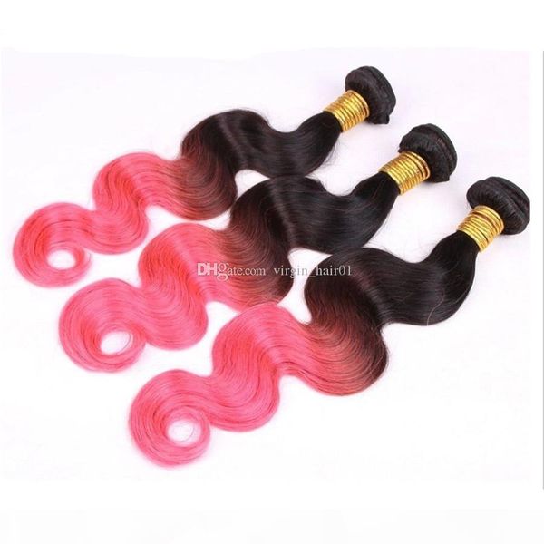 three tone colored brazilian virgin human hair weave ombre 1b 4 pink body wave 3 bundles 100g pc brown rose gold ombre hair, Black;brown
three tone colored brazilian virgin human hair weave ombre 1b 4 pink body wave 3 bundles 100g pc brown rose gold ombre hair, Black;brown