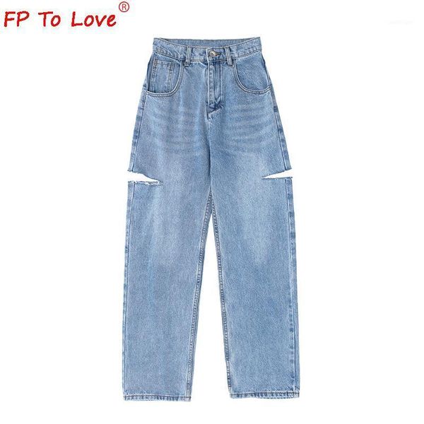 women's jeans fp to love woman design 2021 spring autumn street style ripped cut full length high waist light blue zipper wide leg pant
women's jeans fp to love woman design 2021 spring autumn street style ripped cut full length high waist light blue zipper wide leg pant