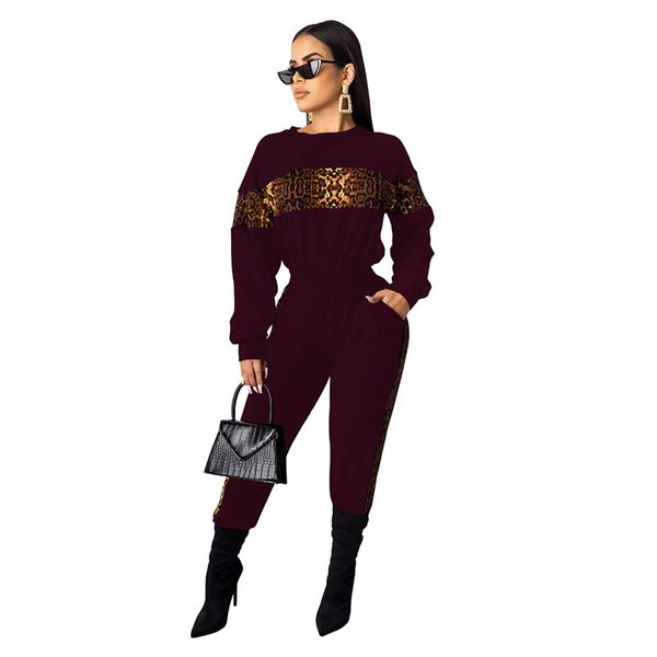 leopard печатных женщин костюмы мода щитовые crew neck two piece set сыпучие дизайнер из двух частей штаны, Gray
leopard печатных женщин костюмы мода щитовые crew neck two piece set сыпучие дизайнер из двух частей штаны, Gray