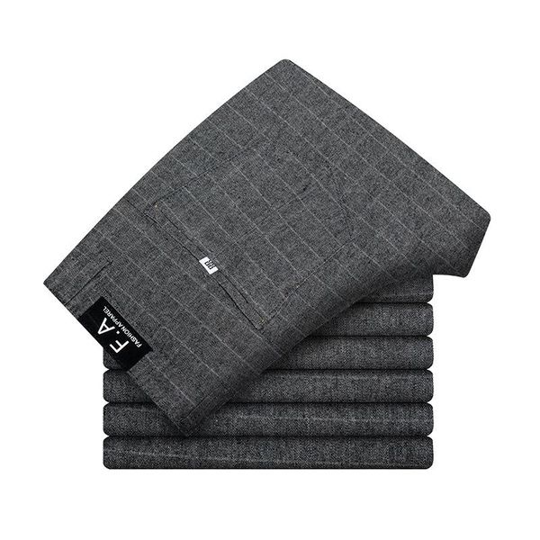 icpans men suit pants length black gray business plaid trousers men formal chinos office pants male trousers slim plus size 40, White;black
icpans men suit pants length black gray business plaid trousers men formal chinos office pants male trousers slim plus size 40, White;black