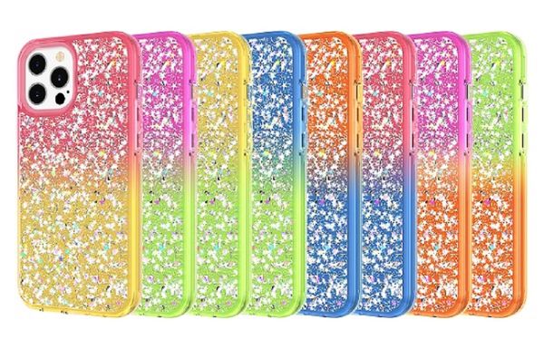 the new apple 12pro gel-gradient case is available in a sequined transparent case for the iphone11
the new apple 12pro gel-gradient case is available in a sequined transparent case for the iphone11