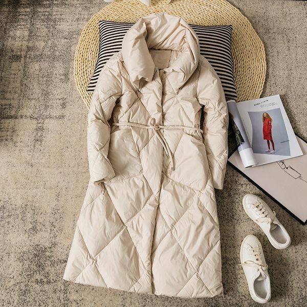 fitaylor winter down long coat women loose 90% duck down keep warm parkas oversized lapel navy blue jacket waist tie-wraps 201103, Black
fitaylor winter down long coat women loose 90% duck down keep warm parkas oversized lapel navy blue jacket waist tie-wraps 201103, Black