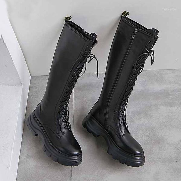 boots platform shoes women's keep warm cow leather gladiator preppy style long zapatos de mujer1, Black
boots platform shoes women's keep warm cow leather gladiator preppy style long zapatos de mujer1, Black