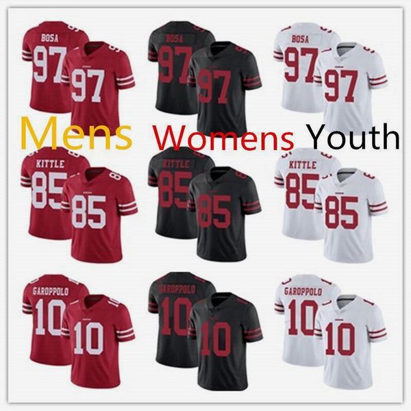 2021 mens womens youth 85 kittle jimmy 97 bosa jerry football jerseys 10 garoppolo nick white black red kids
2021 mens womens youth 85 kittle jimmy 97 bosa jerry football jerseys 10 garoppolo nick white black red kids