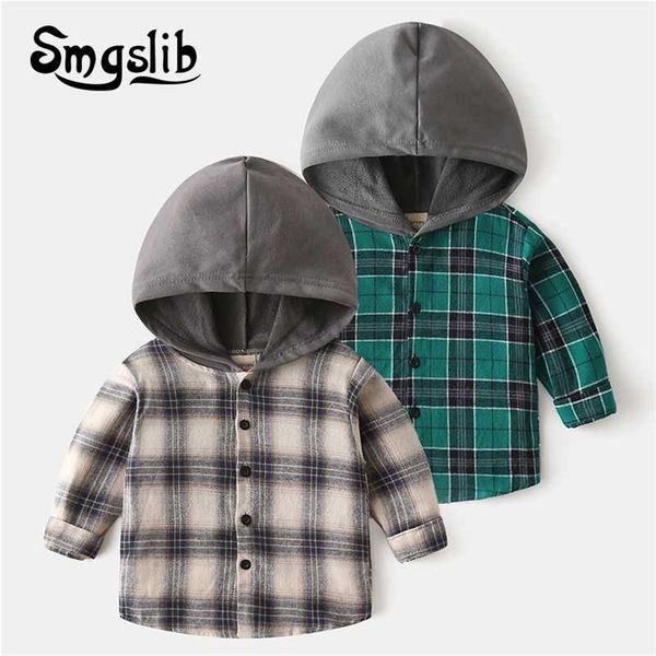 children's clothe blouses spring autumn baby boys and girls hooded plaid shirts kids 2-7 years cotton blouse school clothes 220125, White;black
children's clothe blouses spring autumn baby boys and girls hooded plaid shirts kids 2-7 years cotton blouse school clothes 220125, White;black