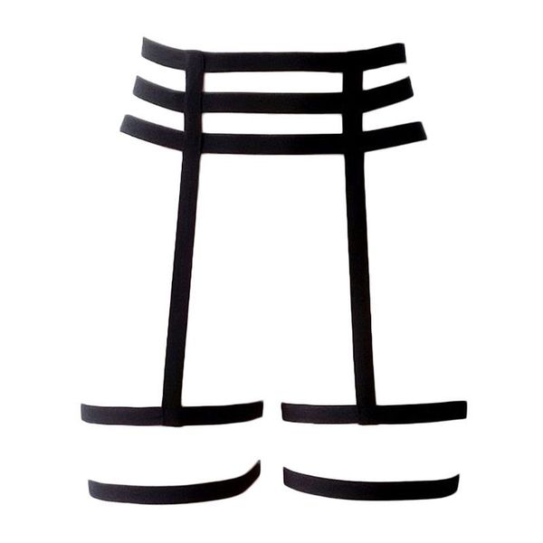 womens high waist hollow elastic leg harness strappy lingerie caged garters belt x3ue, Black;white
womens high waist hollow elastic leg harness strappy lingerie caged garters belt x3ue, Black;white