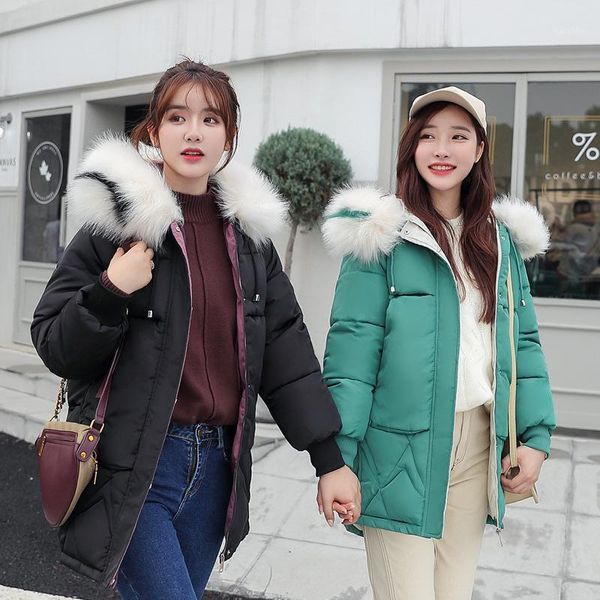 women's clothing winter jacket women 2020 warm female parka korean style coats and jackets big fur collar mujer chaqueta pph13081, Black
women's clothing winter jacket women 2020 warm female parka korean style coats and jackets big fur collar mujer chaqueta pph13081, Black