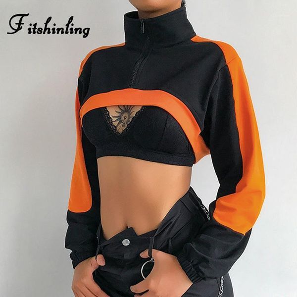 fitshinling patchwork cotton women's sweatshirt cropped hoodie black orange fashion sudadera mujer streetwear sweatshirts autumn1
fitshinling patchwork cotton women's sweatshirt cropped hoodie black orange fashion sudadera mujer streetwear sweatshirts autumn1
