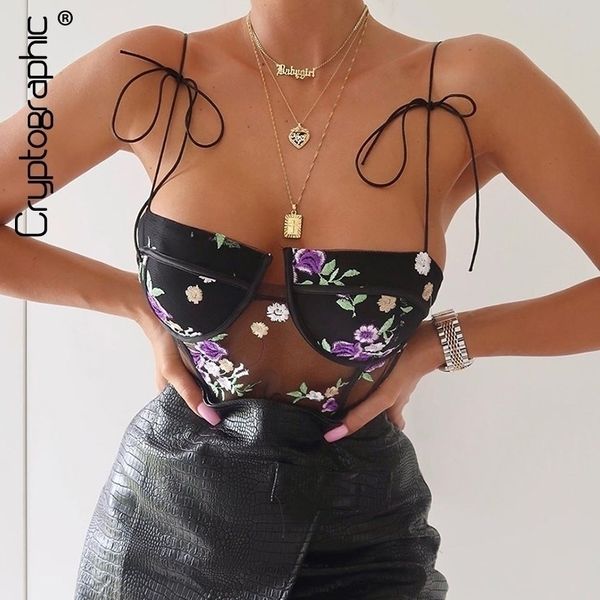 cryptographic floral embroidery mesh bodysuit tie up straps backless sheer teddies women zipper jumpsuits bodysuits y200401, Black;white
cryptographic floral embroidery mesh bodysuit tie up straps backless sheer teddies women zipper jumpsuits bodysuits y200401, Black;white