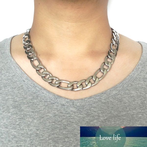 100% solid stainless steel necklace width 20''-36'' inches heavy men fashion jewelry t and co figaro chain masculine cho, Silver
100% solid stainless steel necklace width 20''-36'' inches heavy men fashion jewelry t and co figaro chain masculine cho, Silver