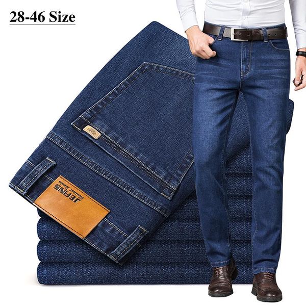 men's jeans 42 44 46 plus size business straight cotton stretch casual pants fashion blue black slim denim
men's jeans 42 44 46 plus size business straight cotton stretch casual pants fashion blue black slim denim