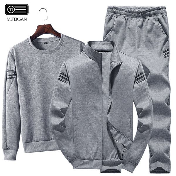 3pcs men fashion sportwear tracksuit men casual sweatshirt+fleece warm jacket+jogger pants solid cotton tracksuit large size 4xl 1022, Gray
3pcs men fashion sportwear tracksuit men casual sweatshirt+fleece warm jacket+jogger pants solid cotton tracksuit large size 4xl 1022, Gray