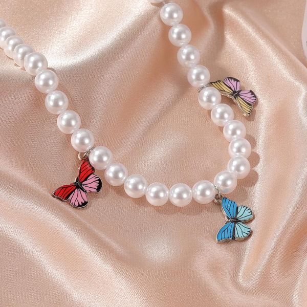 chokers fashion ins trend pearl dreamy color butterfly choker necklace, Golden;silver
chokers fashion ins trend pearl dreamy color butterfly choker necklace, Golden;silver
