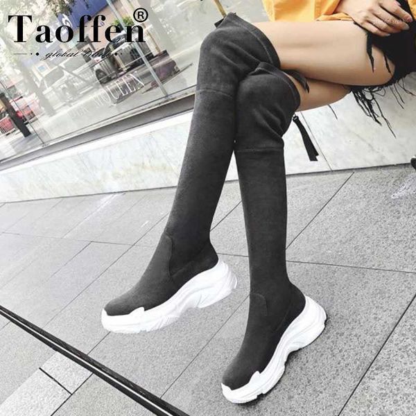 boots taoffen woman over the knee thick sole flats casual shoes winter slip on long footwear size 34-401, Black
boots taoffen woman over the knee thick sole flats casual shoes winter slip on long footwear size 34-401, Black