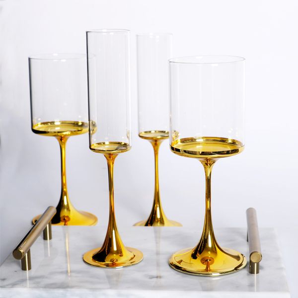 nordic crystal plating golden wine glass champagne glasses metal texture fashion goblet bar party home drinkware q1222
nordic crystal plating golden wine glass champagne glasses metal texture fashion goblet bar party home drinkware q1222