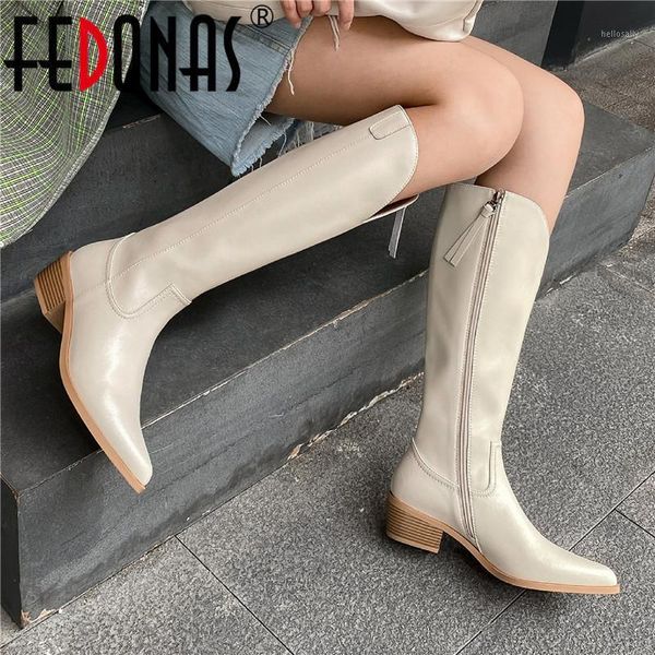 fedonas genuine leather booties woman high boots fall winter high heels knee boots for women wide leg basic shoes1, Black
fedonas genuine leather booties woman high boots fall winter high heels knee boots for women wide leg basic shoes1, Black