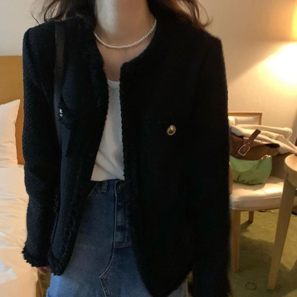 women's jackets casual feminine women o-neck outerwear office lady loose 2021 elegant street winter warm coat, Black;brown
women's jackets casual feminine women o-neck outerwear office lady loose 2021 elegant street winter warm coat, Black;brown