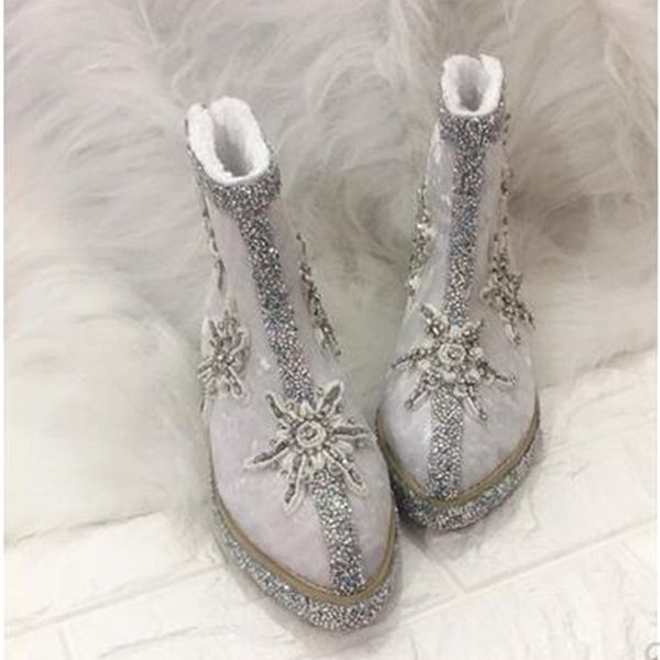 2020 cotton winter strass, snowflake, women's pointy boots, snow boots with beads zk1d, Black
2020 cotton winter strass, snowflake, women's pointy boots, snow boots with beads zk1d, Black