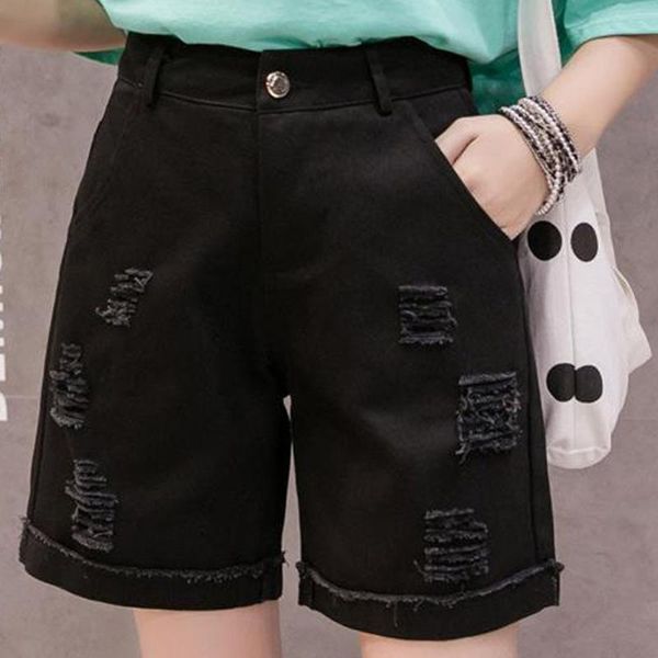 long shorts jeans for women plus size 5xl summer vintage black loose shorts feminina harajuku school girl ripped denim, White;black
long shorts jeans for women plus size 5xl summer vintage black loose shorts feminina harajuku school girl ripped denim, White;black