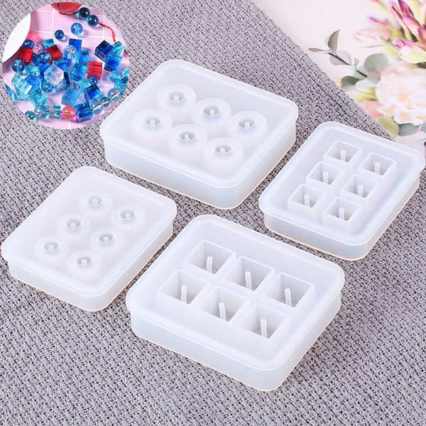 1pc crystal ball cube square silicon mold mould for hole epoxy resin beads making diy necklace pendant craft tool accessories 
1pc crystal ball cube square silicon mold mould for hole epoxy resin beads making diy necklace pendant craft tool accessories